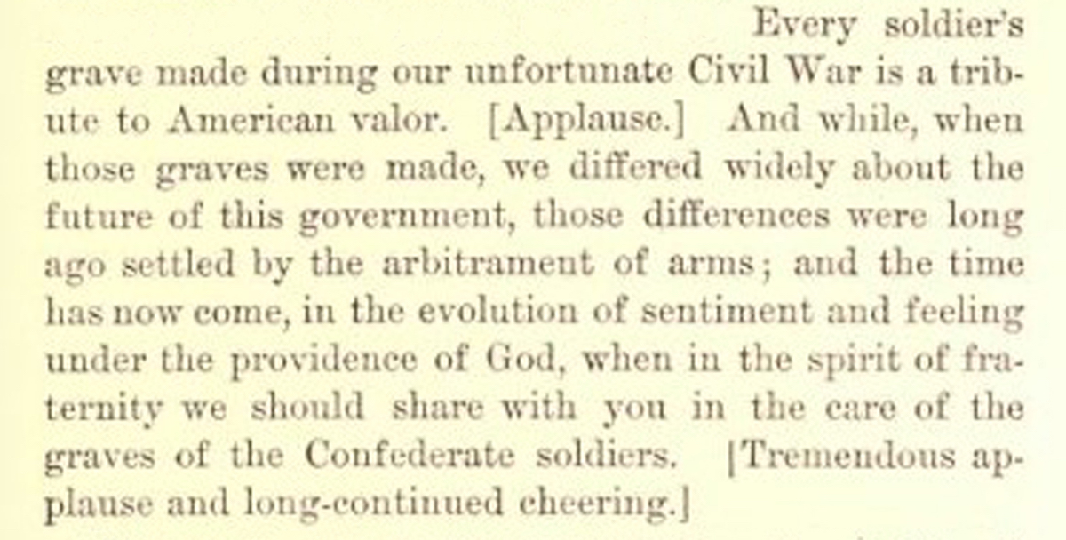 Excerpt form speech text